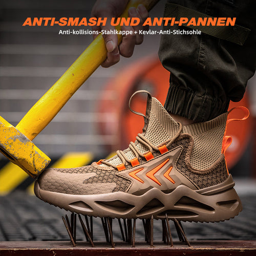 atmungsaktive fliegende gewebte Anti-Smashing-Sicherheitsschuhe EB