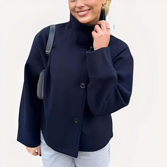 EB | Schicke Damenwolljacke mit einem Knopf