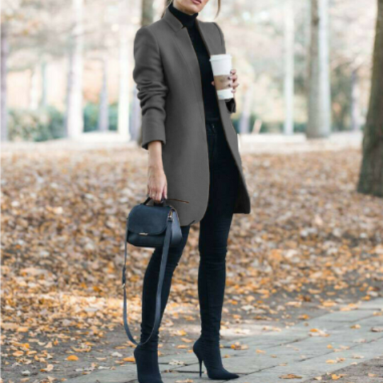 EB | Damen Stehkragen Mantel - Winter
