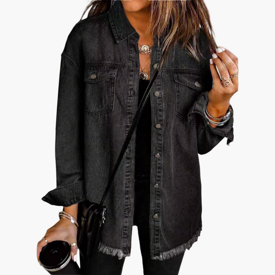 EB | Jeansjacke Im Lässigen Vintage-Stil - Perfekt für Freizeit und Alltag
