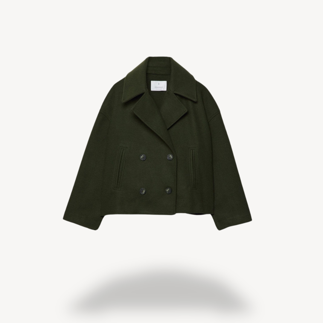 EB | Kürzerer Woll-Peacoat für Frauen
