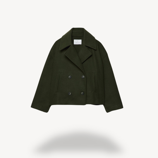 EB | Kürzerer Woll-Peacoat für Frauen