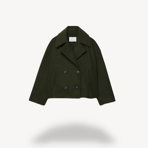 EB | Kürzerer Woll-Peacoat für Frauen