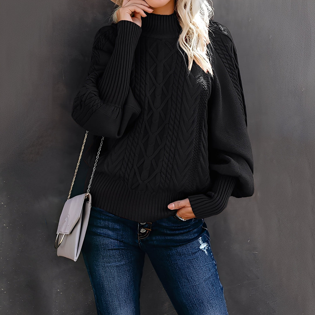 EB | Eleganter, Lässiger Damen-Rollkragenpullover