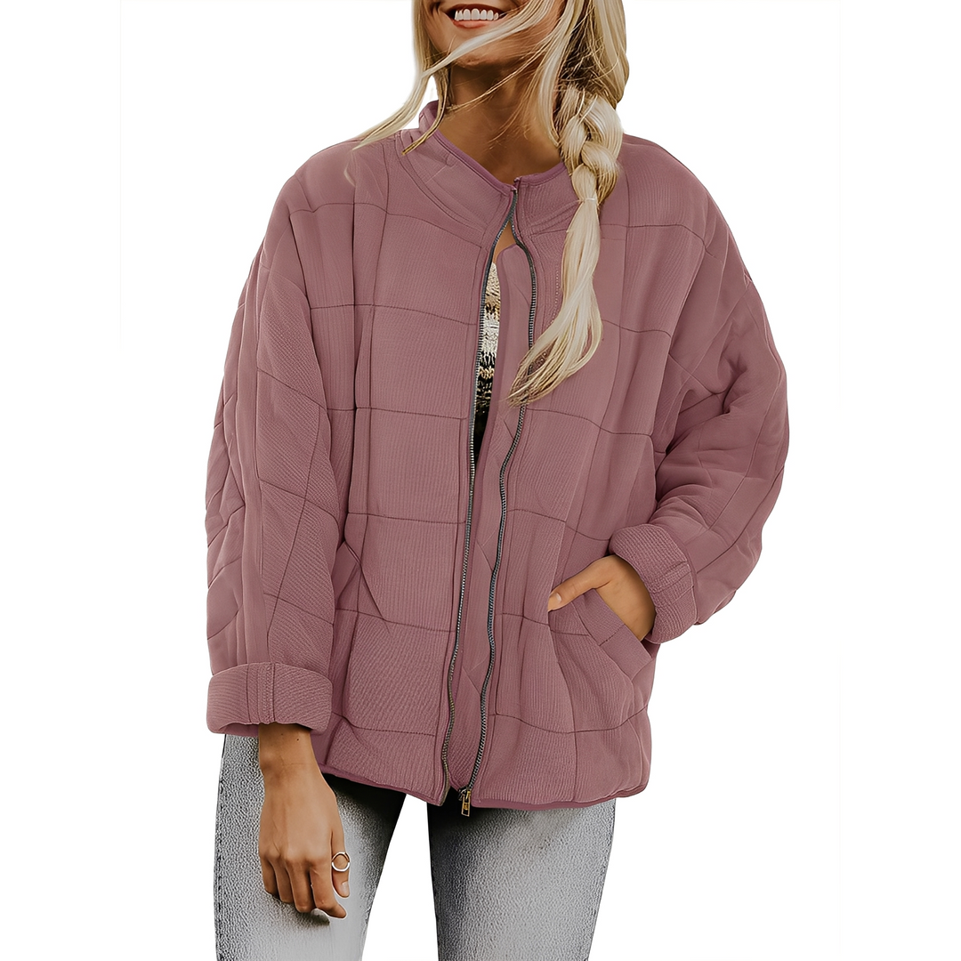 EB | Frauenjacke mit leicht gestepptem Muster und Taschen