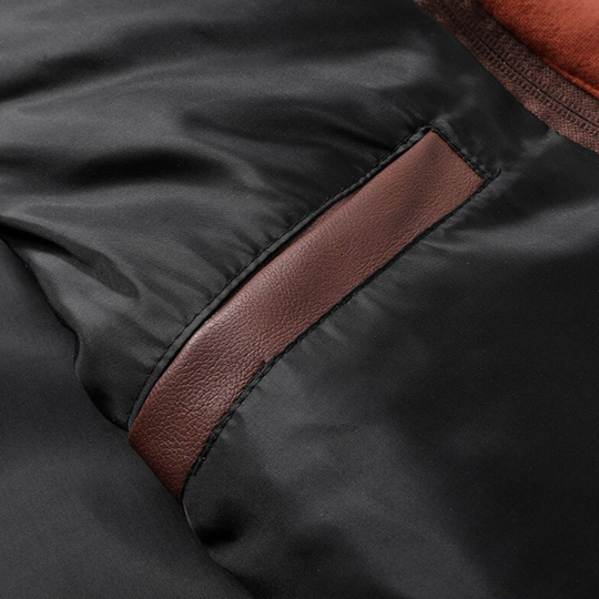 EB | Lederjacke mit Kapuze für Herren