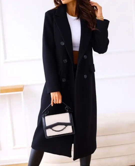 EB | Lange Elegante Taillierte Trenchcoat Für Damen | Perfekt Für Herbst Und Winter