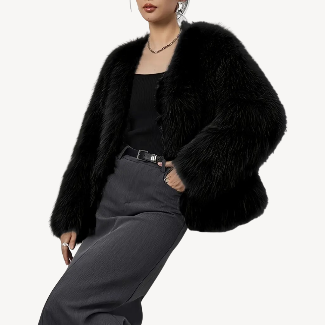 EB | Damen Winterjacke Kunstpelz Mantel