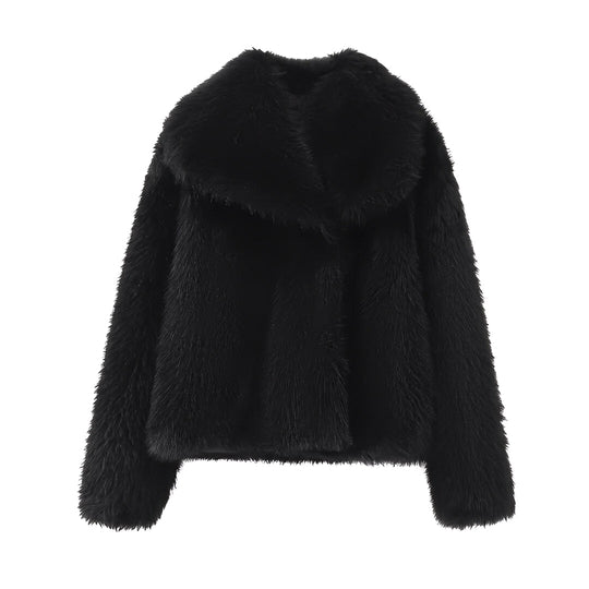 EB | Eleganter Faux-Fur-Mantel für Frauen