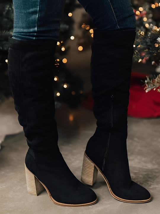 EB | Elegante Hohe Stiefel mit Absatz