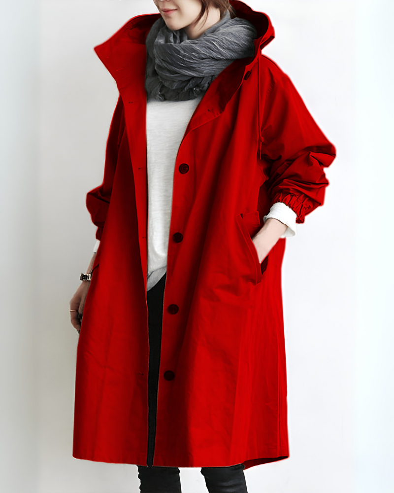 EB | Klassischer Trenchcoat mit Kapuze