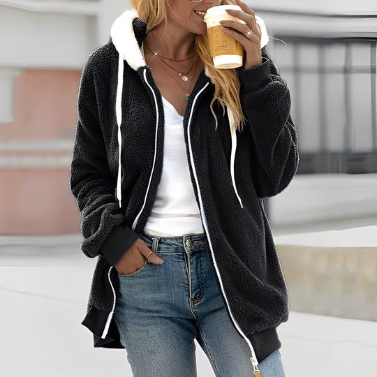 EB | Damen Kapuzen-Fleecejacke für Wohlgefühl