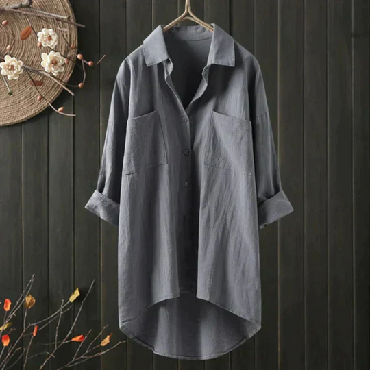 EB | Luftige Oversize Bluse Aus Baumwolle