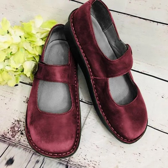 EB | Damen Weinlese Einstiegs Sandalen Frauen Schuhe Aus Wildleder