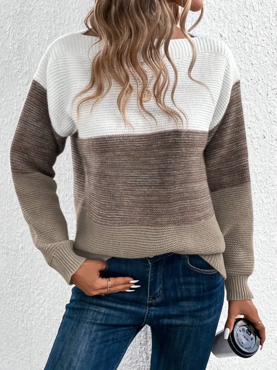 EB | Eleganter Langarm Pullover mit Fallenden Schultern