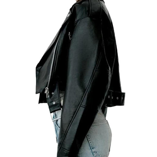 EB | Slim-Fit-Lederjacke für Frauen