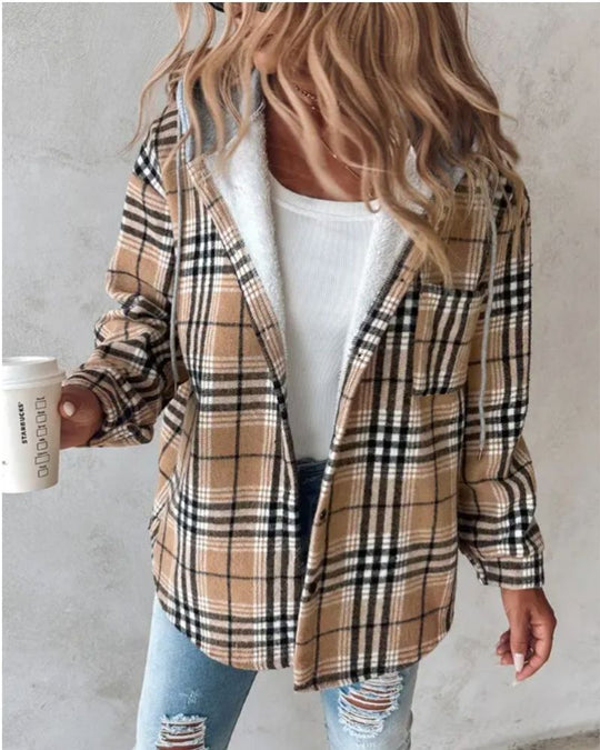 EB | Weiche Flanell Bedruckte Jacke
