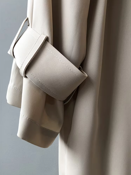 EB | Damen Langer Wasserdichter Trenchcoat Lässig
