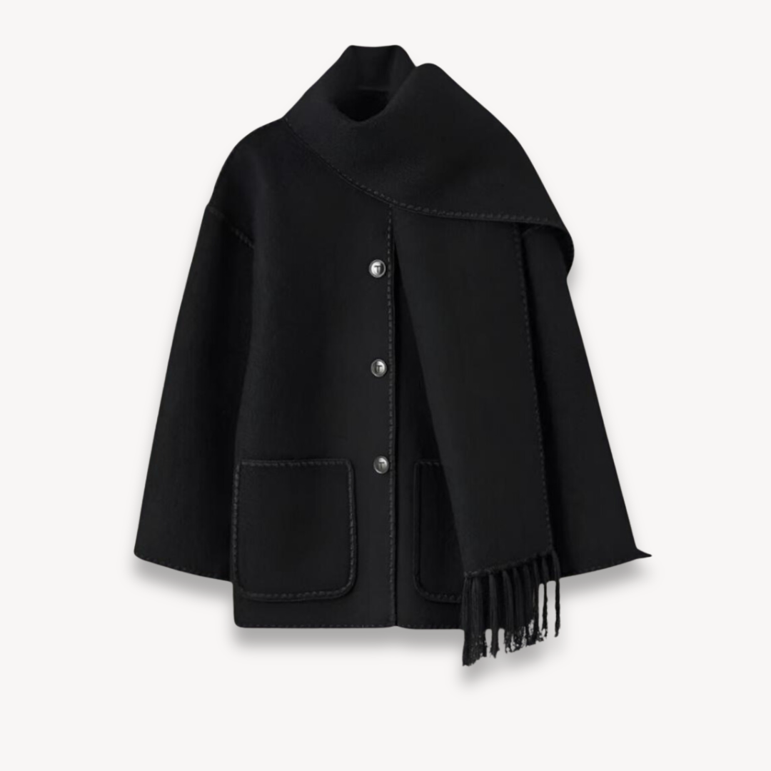 EB | Damen Übergröße Cape Jacke