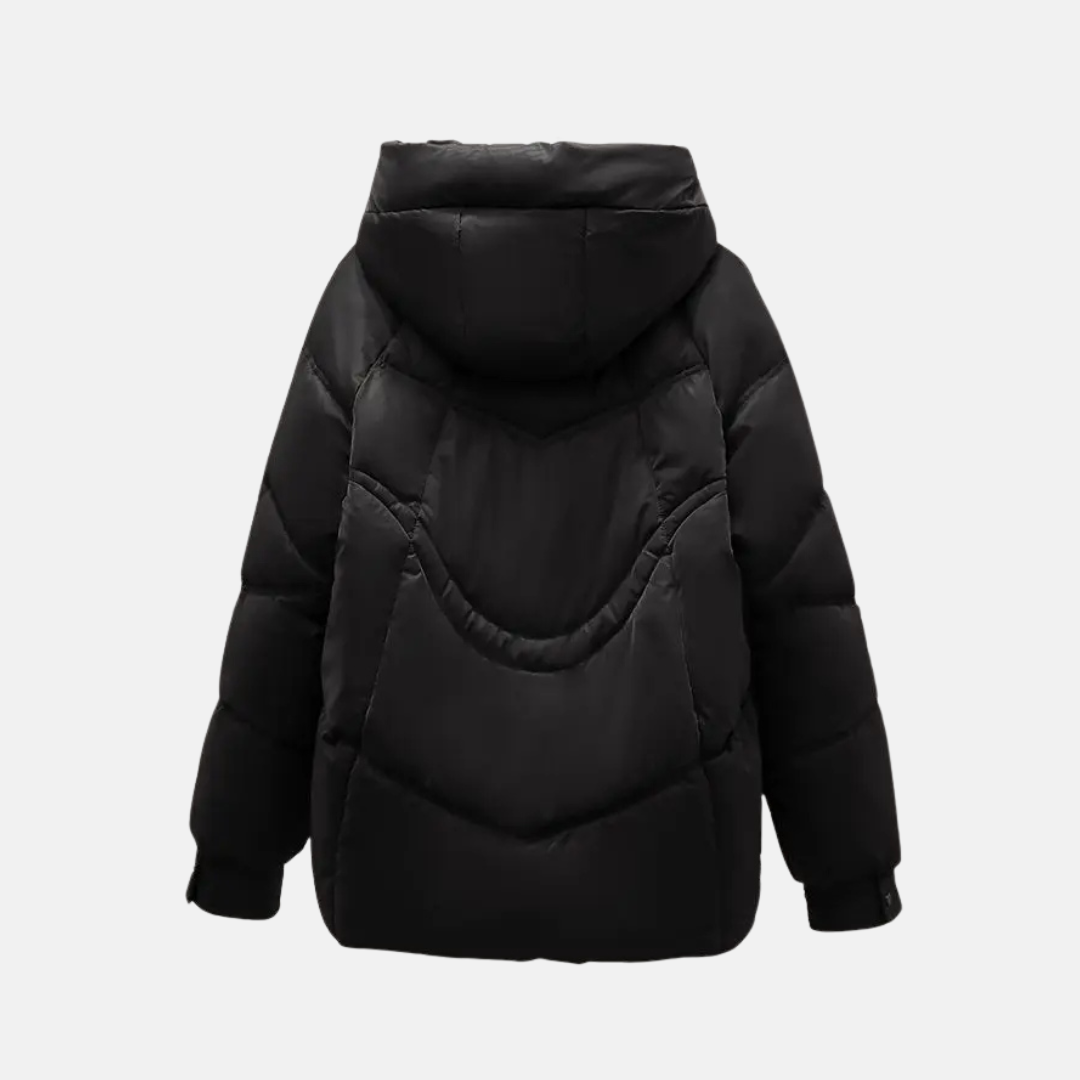 EB | Kapuzen-Puffermantel | Gequiltete Relaxed Fit Jacke