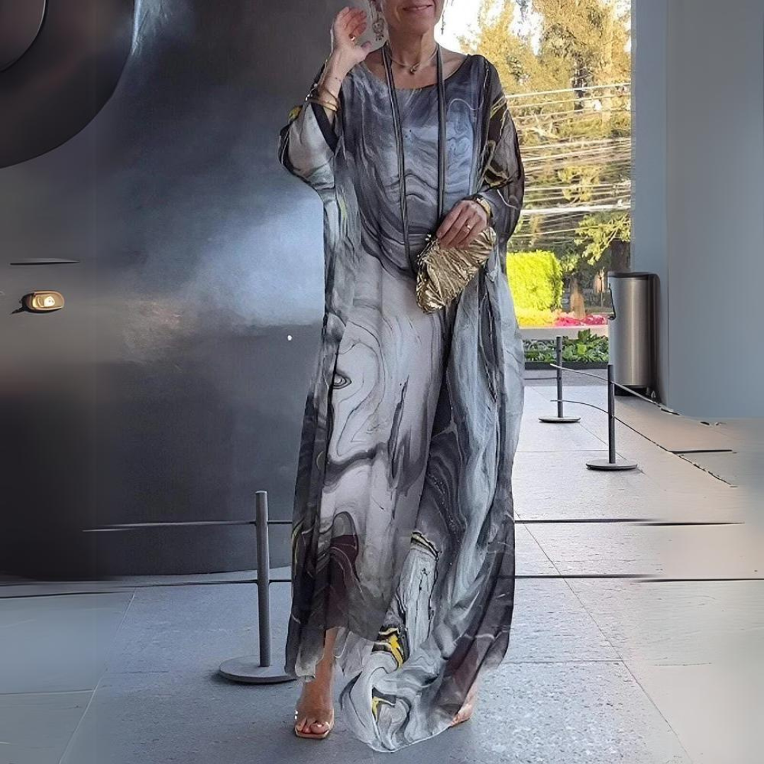 EB | Elegantes Seiden Chiffon Kleid