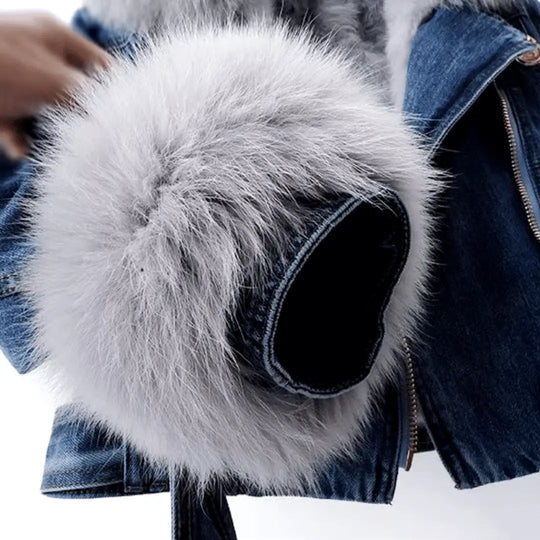 EB | Urban Eleganz Denim & Pelzjacke