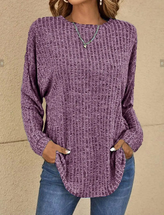 EB | Stylisches Gestricktes und Dehnbares Lässiges Top