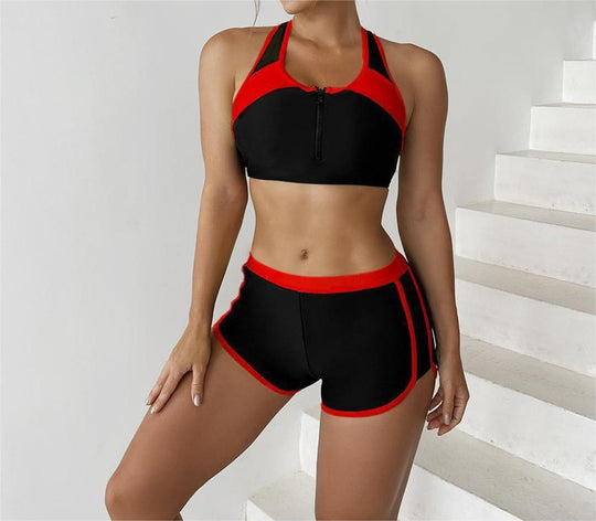 EB | Split einfarbig Spleißen Bikini