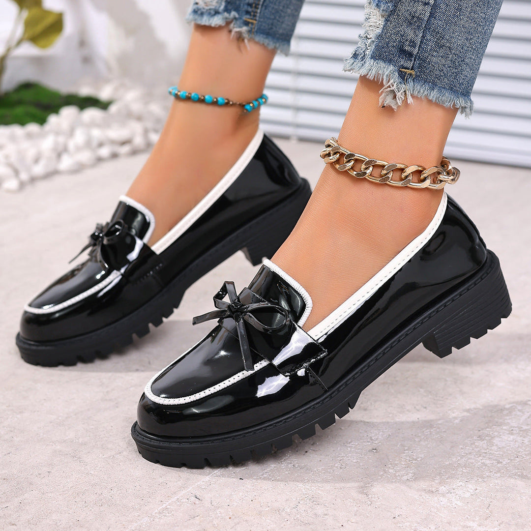 Elegante Orthopädische Loafer Mit Blockabsatz EB EB