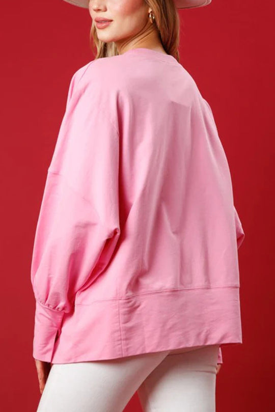 EB | Weihnachtsmann Pailletten Lässig Lockere Lange Ärmel Sweatshirt
