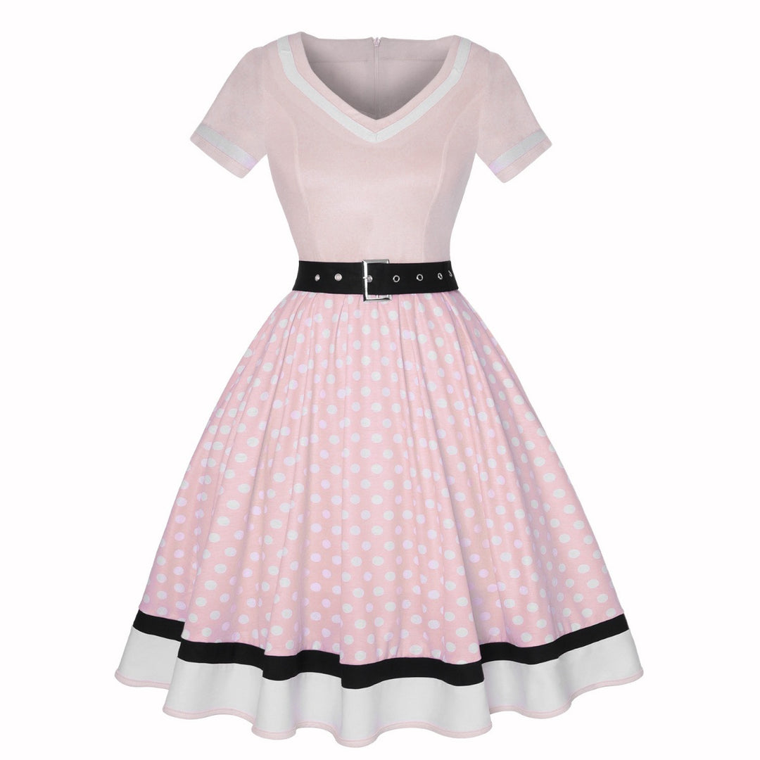 EB | Vintage Hepburn Polka Dot Kleid