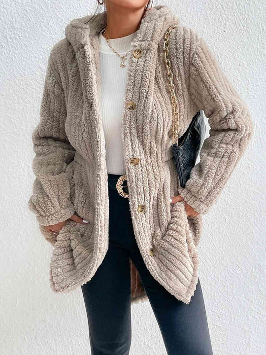 EB | Button Down Kapuzenmantel
