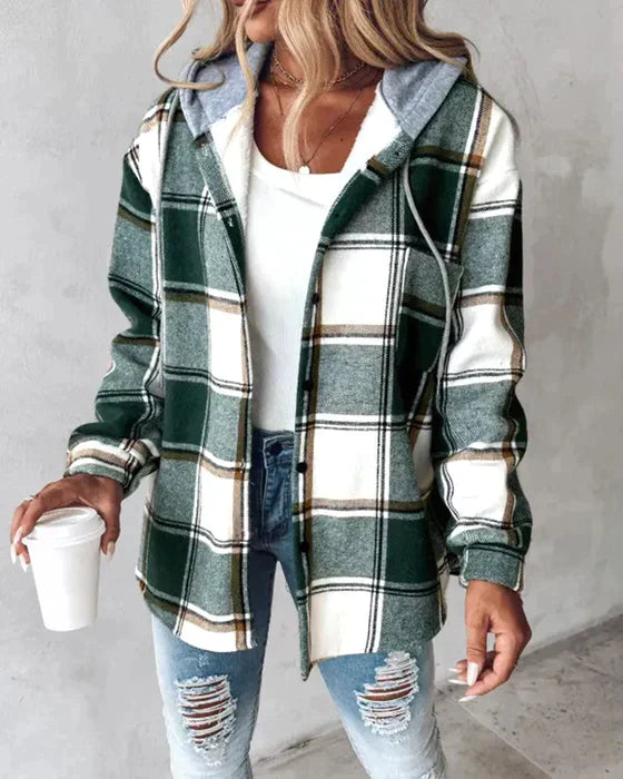 EB | Karierte Kapuzenjacke