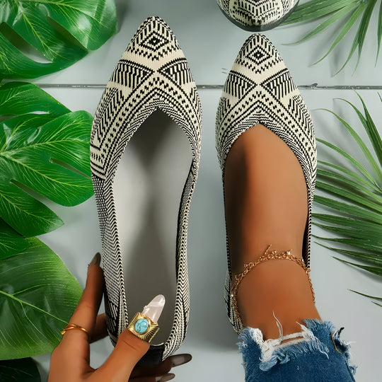 Laura | Flache Schuhe für Frauen aus Strick EB