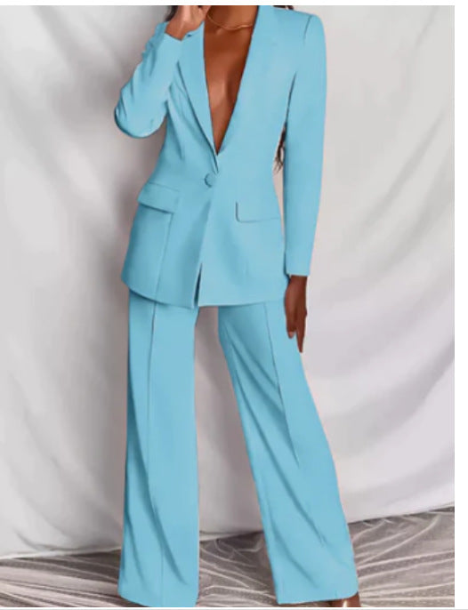 EB | Eleganter Damenanzug mit Langen Ärmeln und Hose
