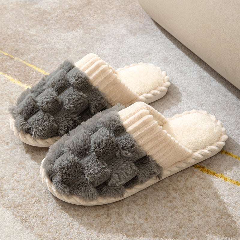 EB | Bequeme Damen Hausschuhe mit Pelzfutter