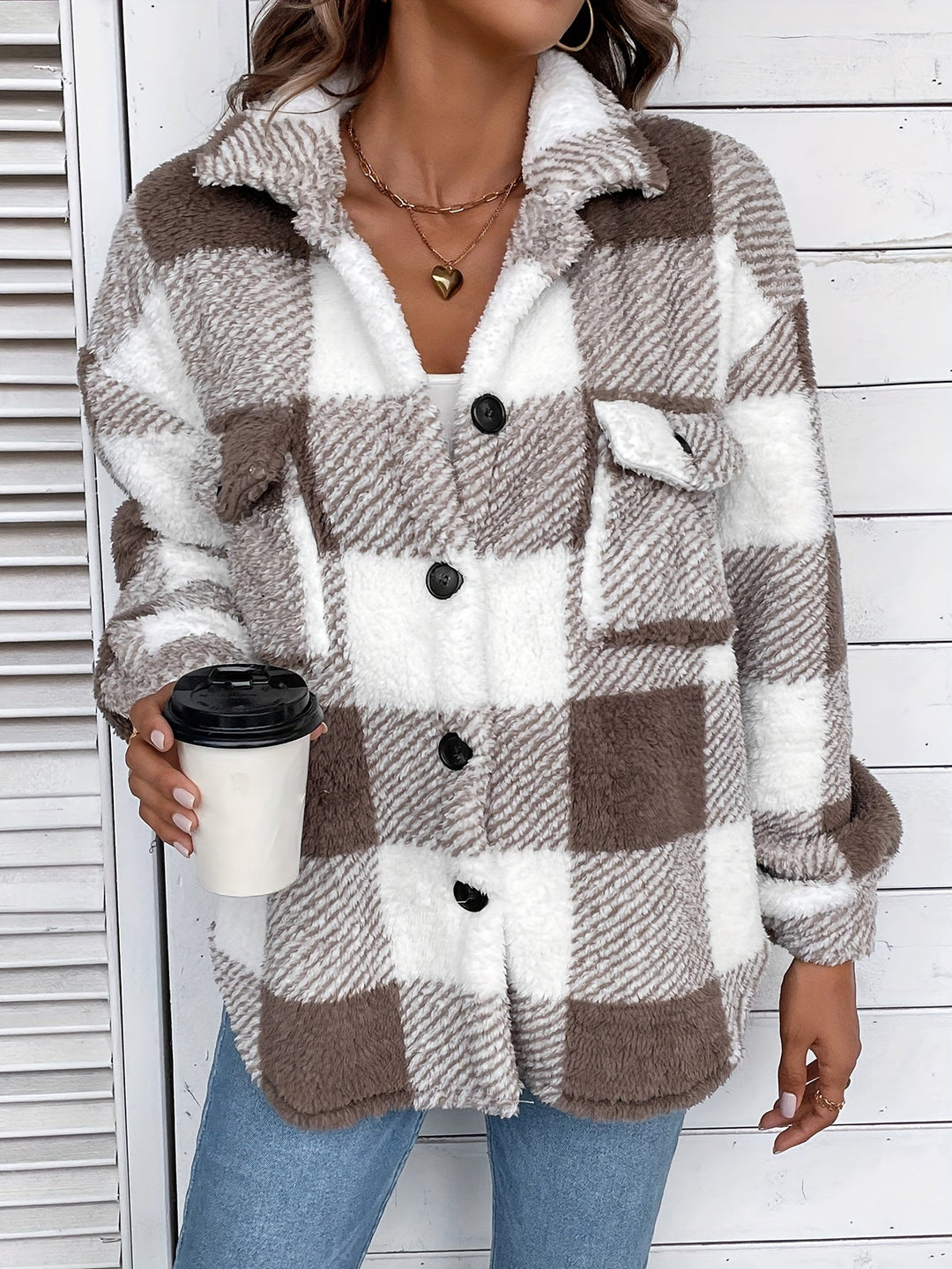 EB | Flanellhemd mit Karos Polyester Warm und Stilvoll