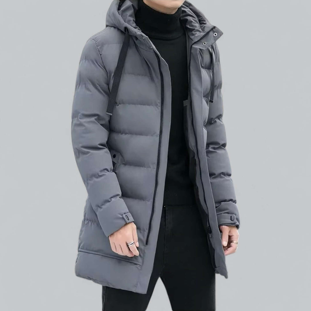 EB | Lang geschnittene gepolsterte Winter Parka Jacke