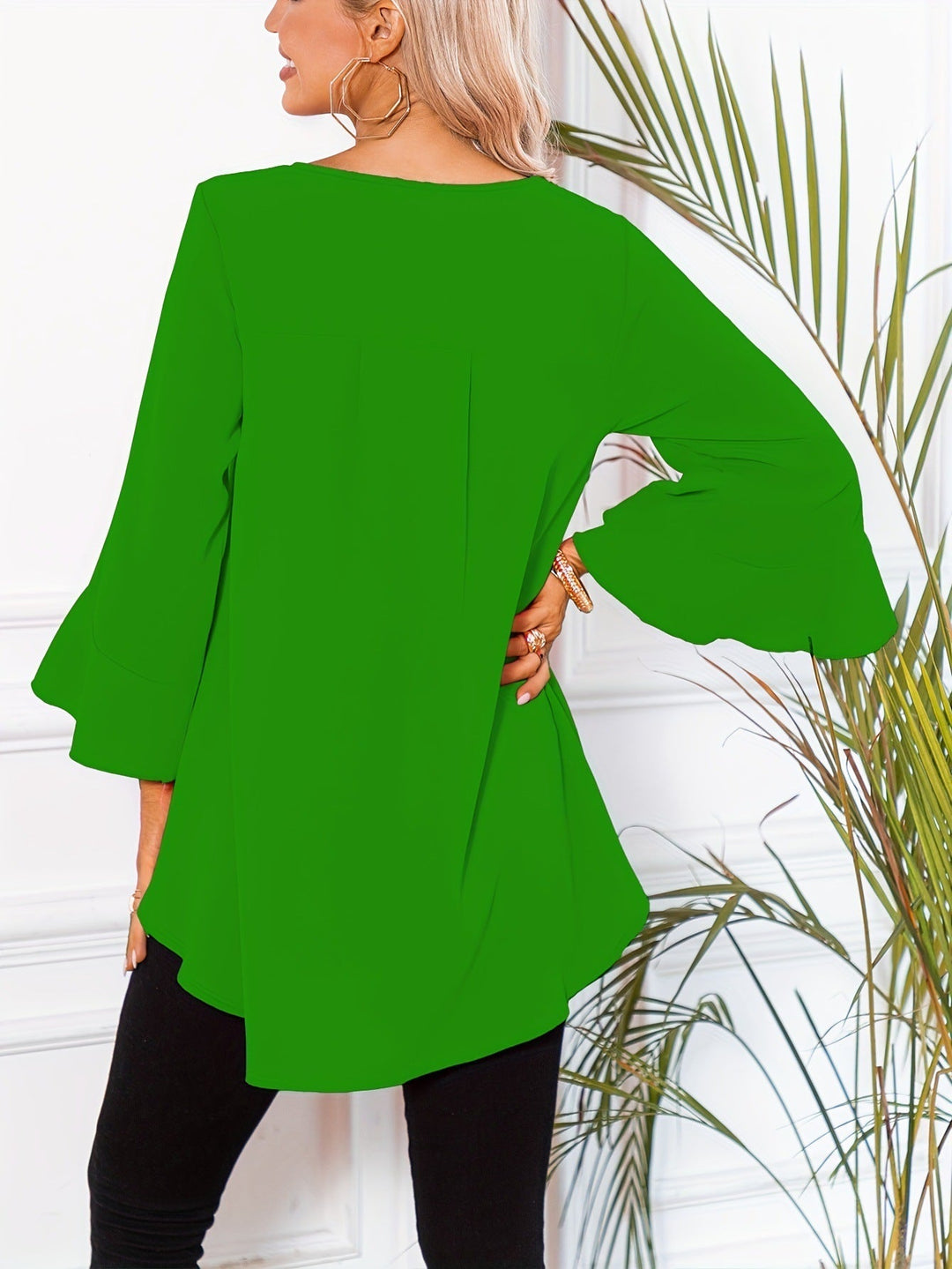 EB | Bluse mit Rundhalsausschnitt für Den Frühling