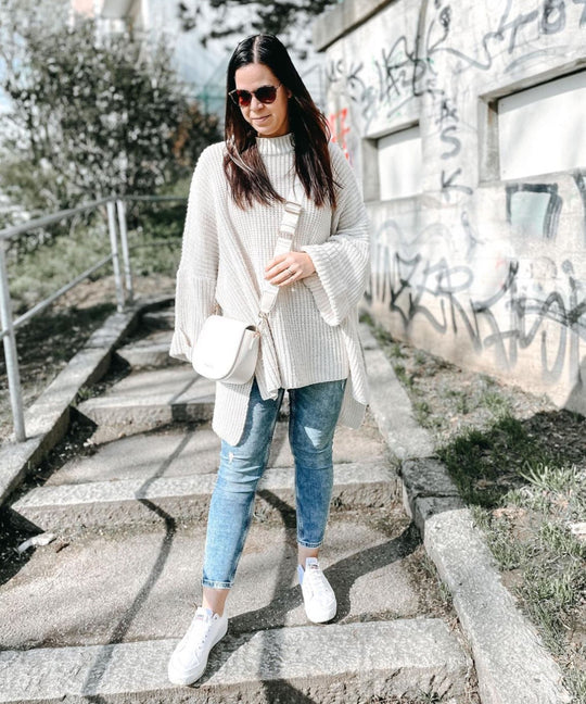 EB | Gemütlicher Oversized Strickpullover In Sanftem Beige