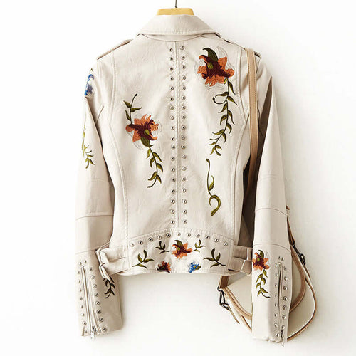 EB | Damen Retro Blumenmuster Jacke