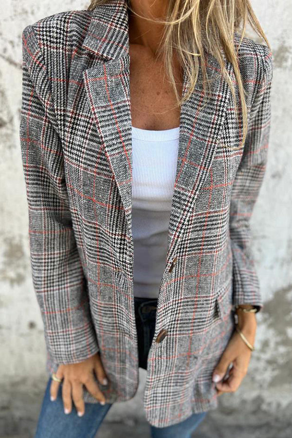 EB | Ternede Oversized Blazer Polyester Klassisch und Modern