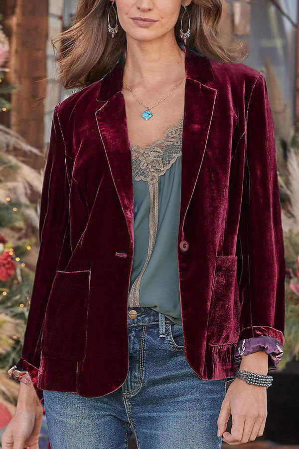 EB | Samt Cropped Top kleine Blazer