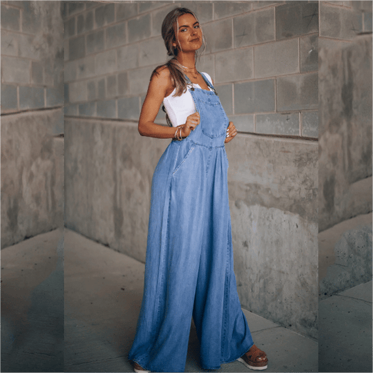 EB - Damen Denim Jumpsuit