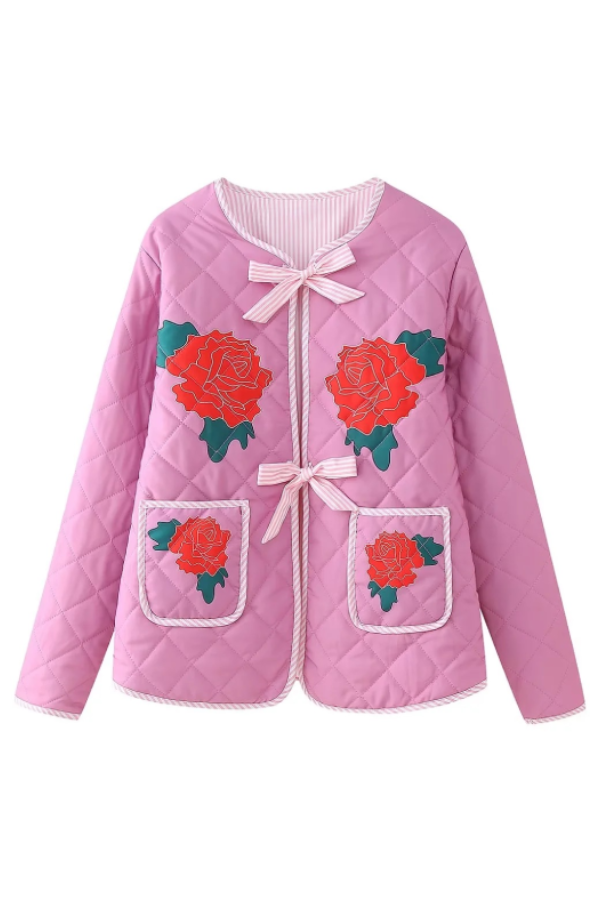 EB | Print Schleife Steppjacke