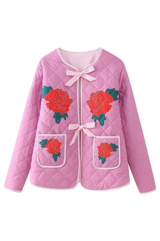 EB | Print Schleife Steppjacke