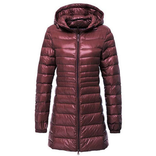 EB | Damen Leichte Lange Daunenjacke