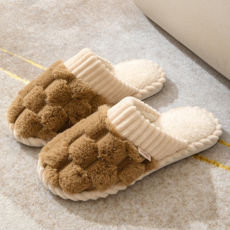 EB | Bequeme Damen Hausschuhe mit Pelzfutter