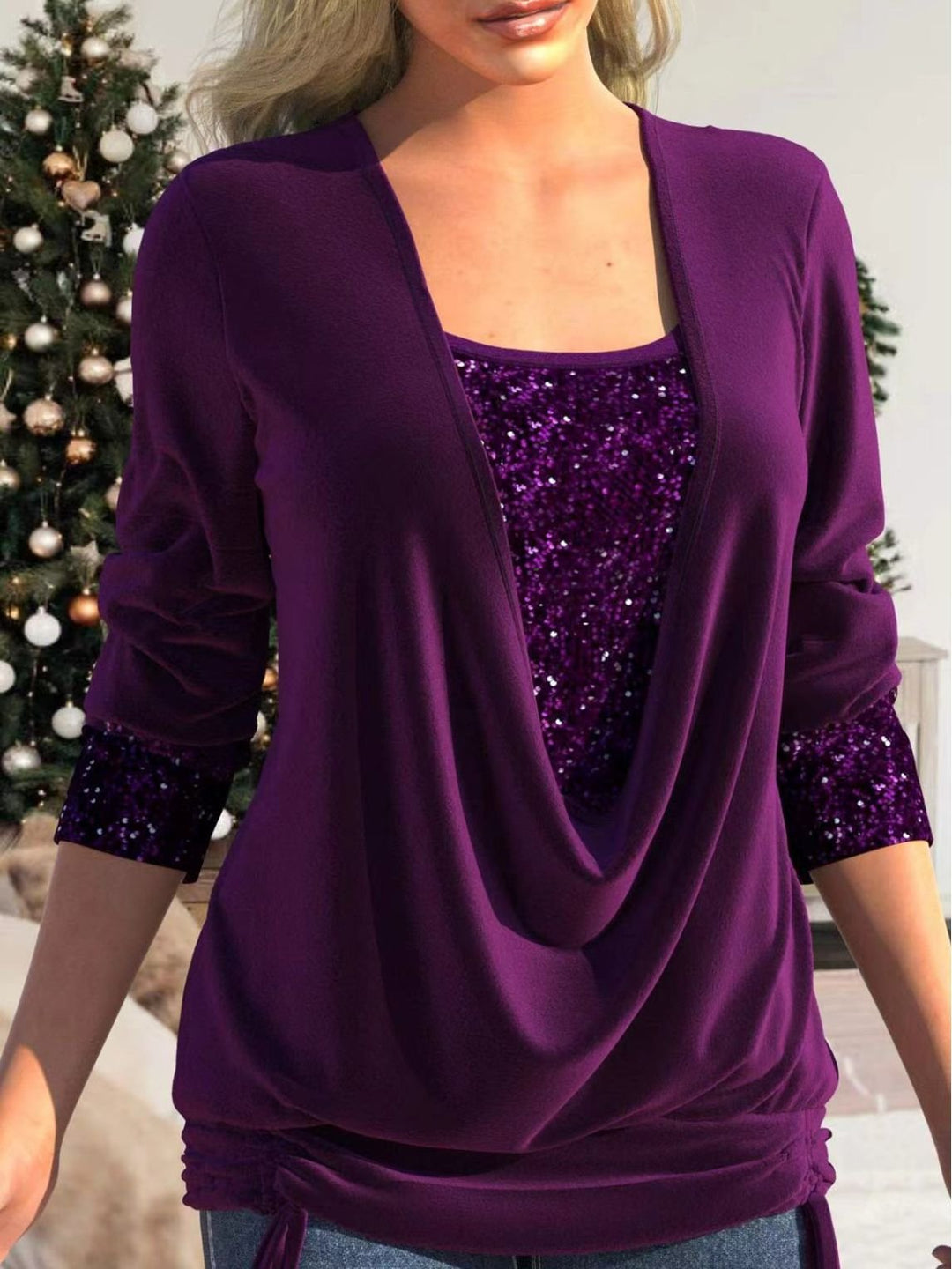 EB | Samt-Glitzer-Top