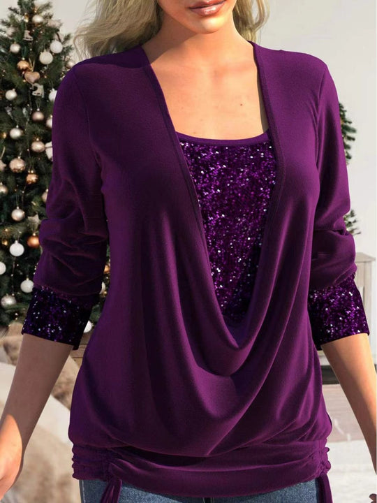 EB | Glitzer Pailletten Top